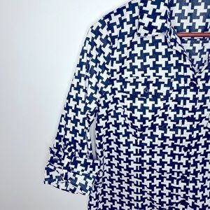 Michael Kors Navy Blue Pattern Size P/L